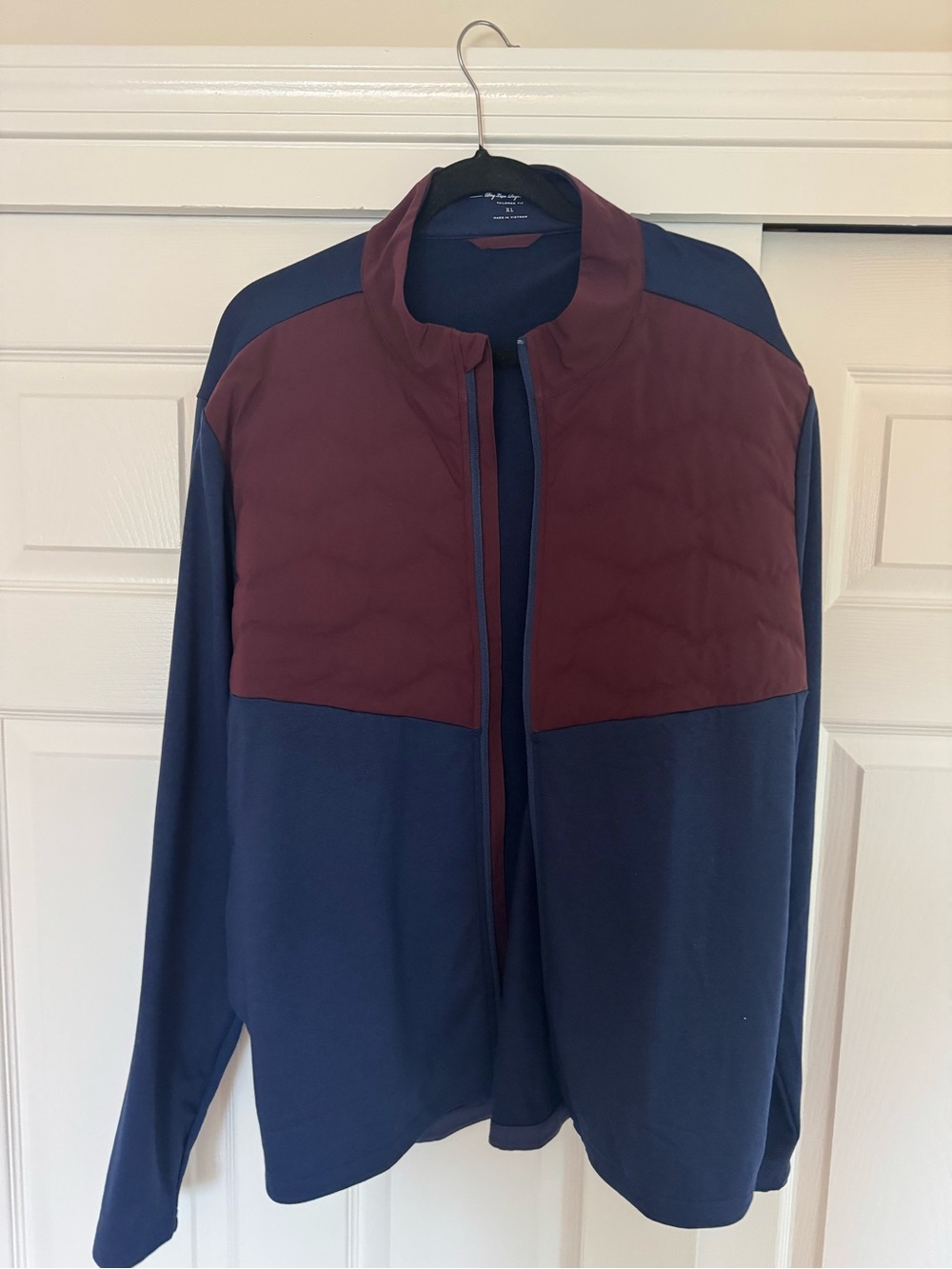 Holderness & Bourne - Men’s Two-Tone Zip - Tailored Fit Jacket - Size XL